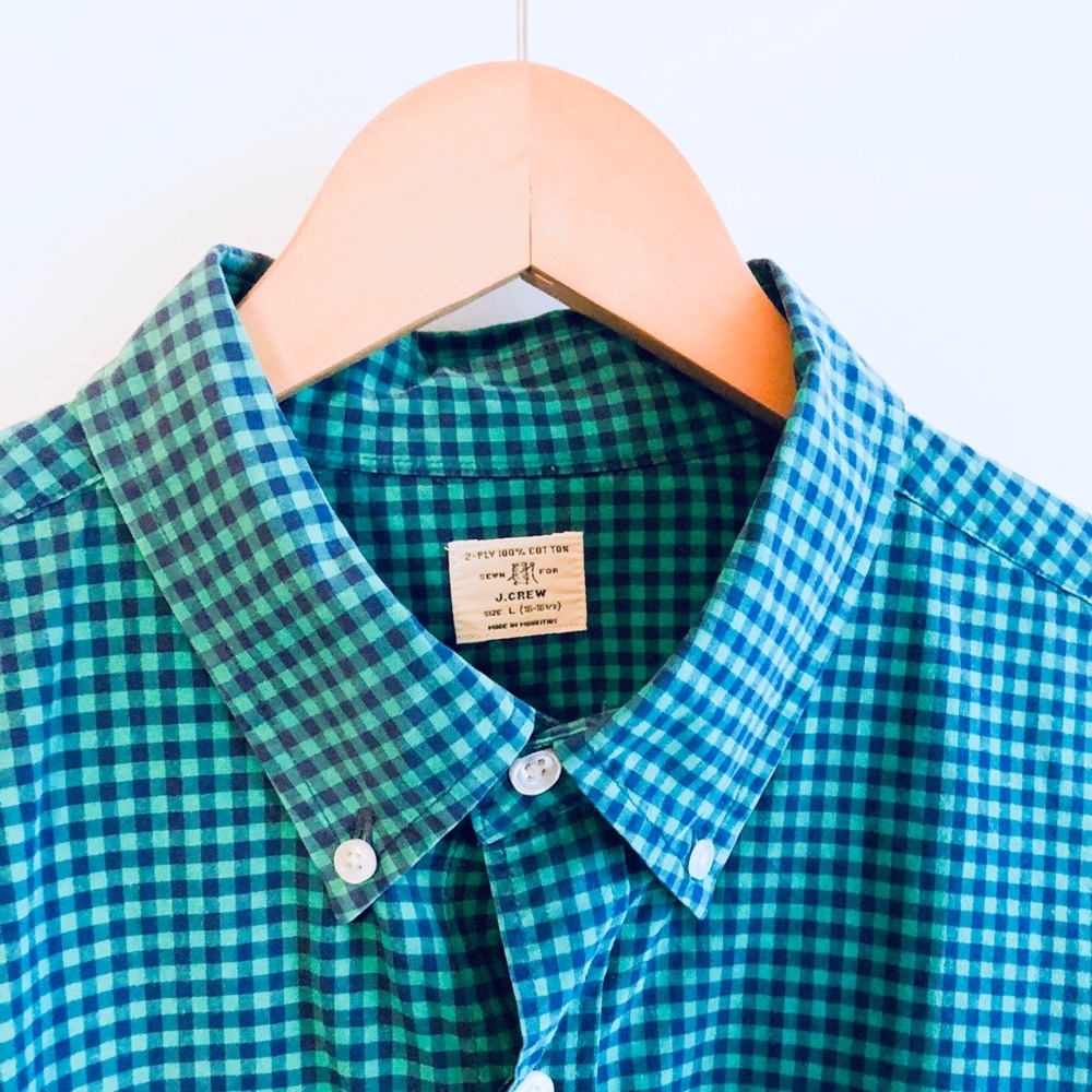 J. Crew Turquoise Long Sleeve Dress Shirt